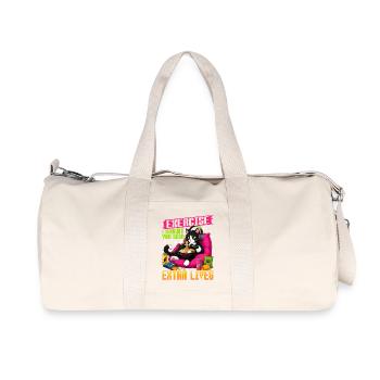 Gamer Gaming Cat Ramen Video Game - Recycled Canvas Sports Bag by Stanley/Stella - natural - Front