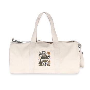 Edinburgh | Highlands, Whisky & Burgen - Recycelte Canvas-Sporttasche von Stanley/Stella - Naturweiß - Vorne