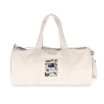 Neuseeland | Kiwi, Fjorde & Abenteuer - Recycelte Canvas-Sporttasche von Stanley/Stella - Naturweiß - Vorne