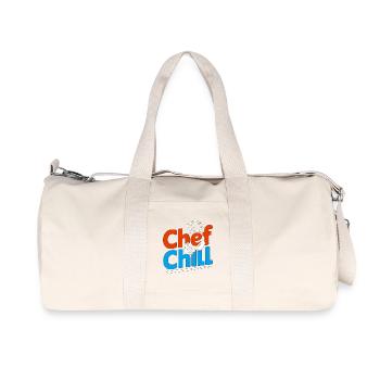 Restaurant Chef & Chill Kitchen Chef Culinary Arts - Recycled Canvas Sports Bag by Stanley/Stella - natural - Front