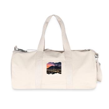 Monterrey Evening City Panorama - Recycled Canvas Sports Bag by Stanley/Stella - natural - Front