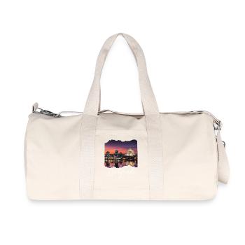 Belgrad Abenddämmerung Skyline - Recycelte Canvas-Sporttasche von Stanley/Stella - Naturweiß - Vorne