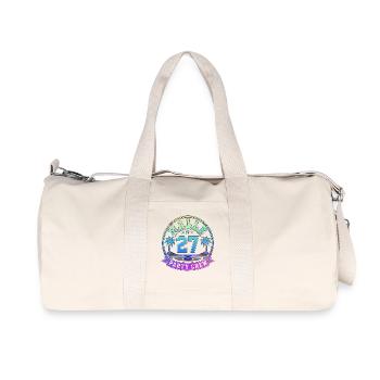 Groupe de vacances de Malle 2027 Party Crew Mallorca - Sac de sport en toile recyclée Stanley/Stella - blanc naturel - Devant