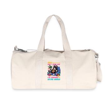 Gamer Gaming Cat Ramen Video Game - Recycled Canvas Sports Bag by Stanley/Stella - natural - Front