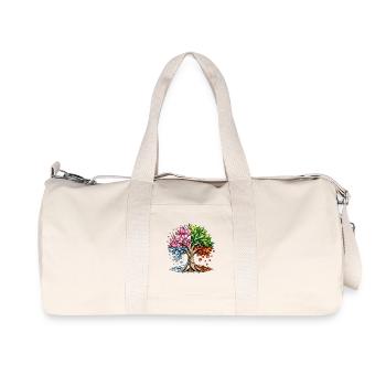 Four Seasons Tree Art - Recycled Canvas Sports Bag by Stanley/Stella - natural - Front