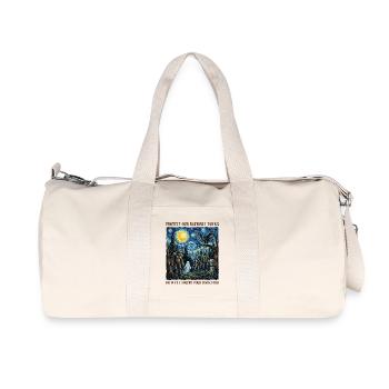 Le cryptide Van Gogh protège nos parcs nationaux - Sac de sport en toile recyclée Stanley/Stella - blanc naturel - Devant