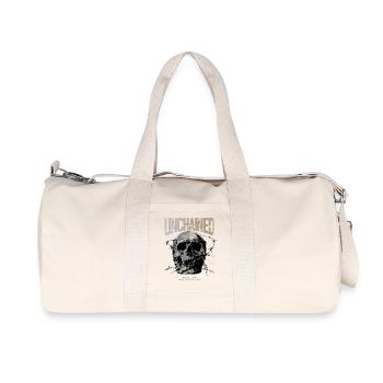 Unchained Skull Barbed Wire - Recycled Canvas Sports Bag by Stanley/Stella - natural - Front