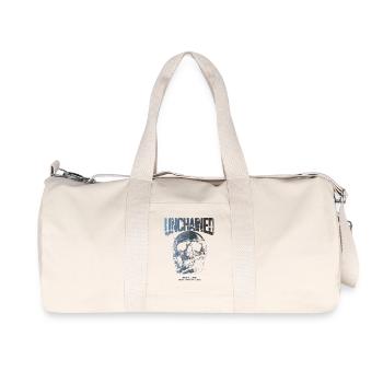 Unchained Skull Breaks Limits - Recycelte Canvas-Sporttasche von Stanley/Stella - Naturweiß - Vorne