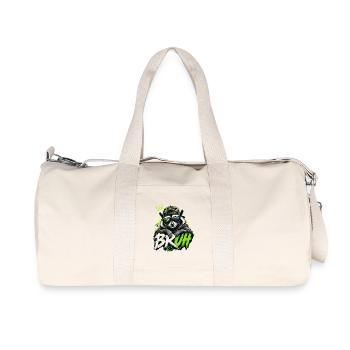 Bruh Raccoon Cool Graffiti Streetwear Style - Recycled Canvas Sports Bag by Stanley/Stella - natural - Front