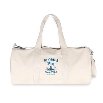 Florida Social Club Miami Days - Recycled Canvas Sports Bag by Stanley/Stella - natural - Front