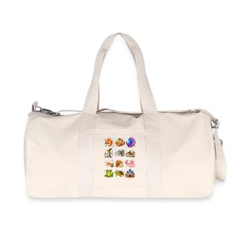 Kawaii Aquarium | Underwater World Animals - Recycled Canvas Sports Bag by Stanley/Stella - natural - Front