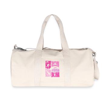 Fallschirmspringer Freifall Fallschirm Extremsport - Recycelte Canvas-Sporttasche von Stanley/Stella - Naturweiß - Vorne