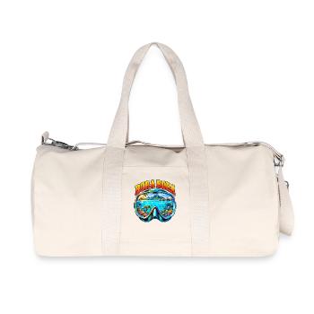 Bora Bora Französisch Polynesien Tauchen Schnorche - Recycelte Canvas-Sporttasche von Stanley/Stella - Naturweiß - Vorne