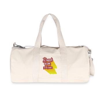 Ich transportiere Menschen, nicht ihre Probleme - Recycelte Canvas-Sporttasche von Stanley/Stella - Naturweiß - Vorne