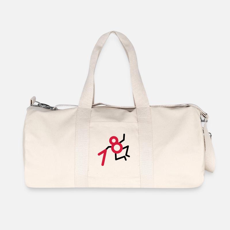 Finally: 18 years! - Recycled Canvas Sports Bag by Stanley/Stella - natural