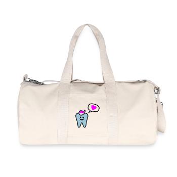 zahn punk zahnarzt dentist - Sac de sport en toile recyclée Stanley/Stella - blanc naturel - Devant