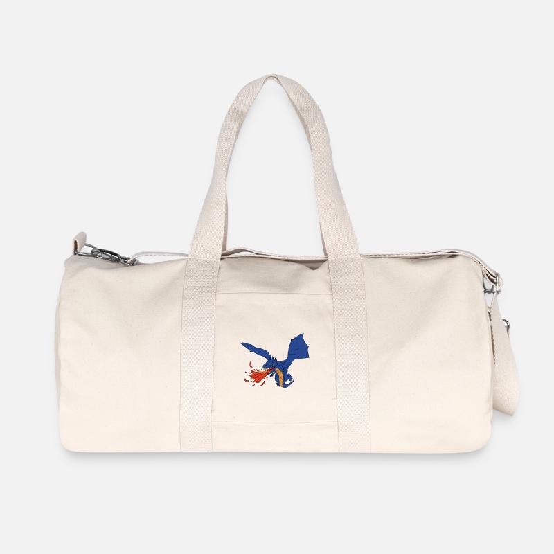 Drache - Recycelte Canvas-Sporttasche von Stanley/Stella - Naturweiß