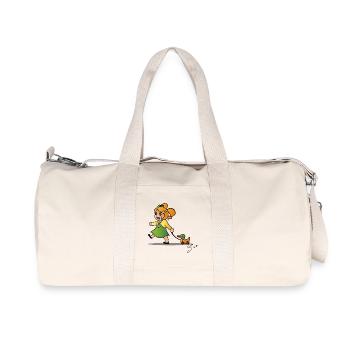 Fille avec canard - Sac de sport en toile recyclée Stanley/Stella - blanc naturel - Devant