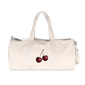 cherries - Recycled Canvas Sports Bag by Stanley/Stella - natural - Front