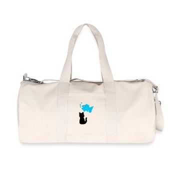 Pensées de poissons - Sac de sport en toile recyclée Stanley/Stella - blanc naturel - Devant