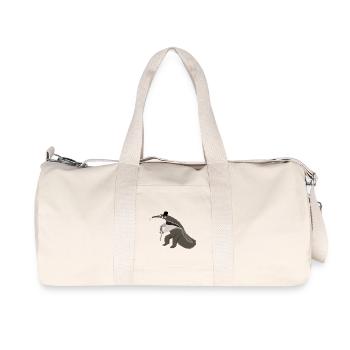 Manteau à long nez avec bâton - Sac de sport en toile recyclée Stanley/Stella - blanc naturel - Devant