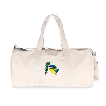 Petit Oiseau Mésange Branche Nature - Sac de sport en toile recyclée Stanley/Stella - blanc naturel - Devant