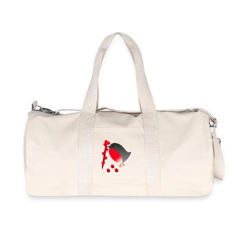 Mignon Rouge-Gorge aux Baies Rouges - Sac de sport en toile recyclée Stanley/Stella - blanc naturel - Devant