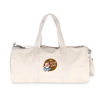 Bonne chance cochon chanceux Bonne chance à dire - Sac de sport en toile recyclée Stanley/Stella - blanc naturel - Devant