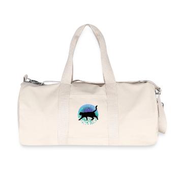 Black cat - Recycled Canvas Sports Bag by Stanley/Stella - natural - Front