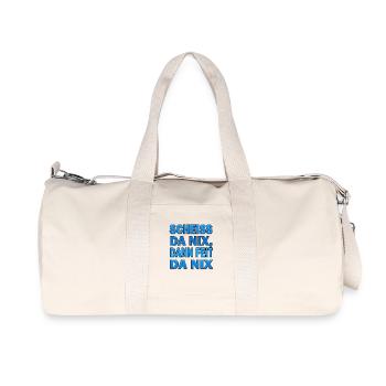 SCHEISS DA NIX - Recycelte Canvas-Sporttasche von Stanley/Stella - Naturweiß - Vorne