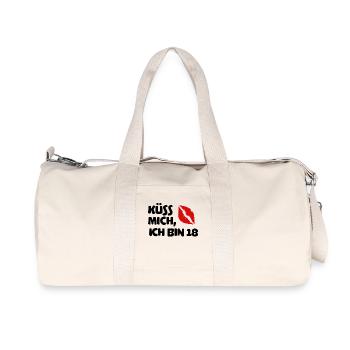 18th birthday Eighteen birthday saying saying - Recycled Canvas Sports Bag by Stanley/Stella - natural - Front