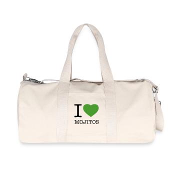 I LOVE MOJITOS - Recycled Canvas Sports Bag by Stanley/Stella - natural - Front