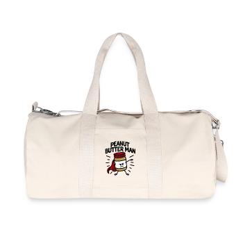 Peanut butter man (place on light background) - Recycled Canvas Sports Bag by Stanley/Stella - natural - Front