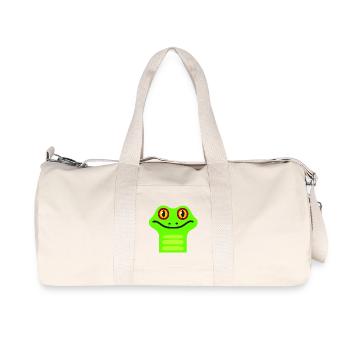 Cute Frog - Recycled Canvas Sports Bag by Stanley/Stella - natural - Front