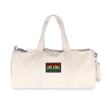 Reggae Music Reggae Music Jam Reggaeton Ragga Jah - Recycled Canvas Sports Bag by Stanley/Stella - natural - Front