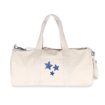 STAR. STAR. STARS. FEAST. ANNIVERSARY. CHRISTMAS - Recycled Canvas Sports Bag by Stanley/Stella - natural - Front