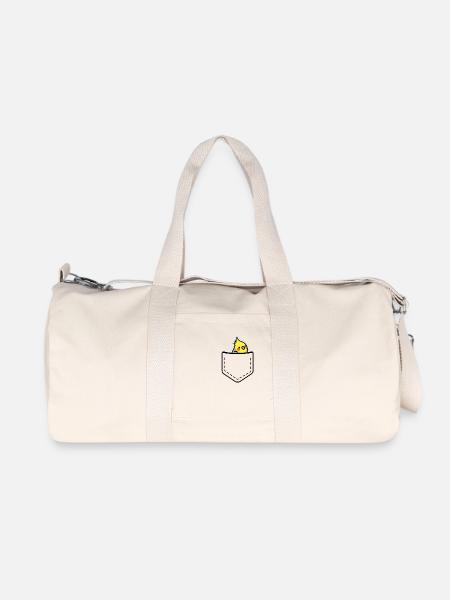 Nymphensittich in meiner Tasche - Recycelte Canvas-Sporttasche von Stanley/Stella - Naturweiß