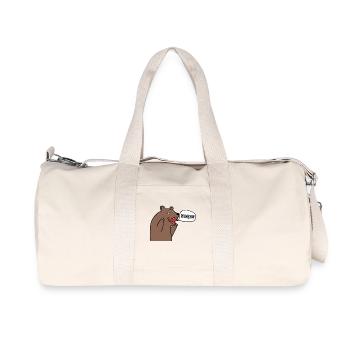 ours russe pelmeni cadeau racines russes - Sac de sport en toile recyclée Stanley/Stella - blanc naturel - Devant