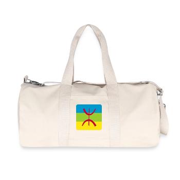 autocollant drapeau berbère réf amazigh - Sac de sport en toile recyclée Stanley/Stella - blanc naturel - Devant