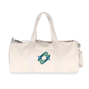 Watercolor art graphic painting picture chaos 7420oce - Recycled Canvas Sports Bag by Stanley/Stella - natural - Front
