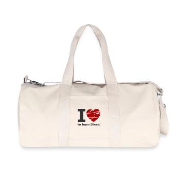 Car, diesel and gasoline - Recycled Canvas Sports Bag by Stanley/Stella - natural - Front