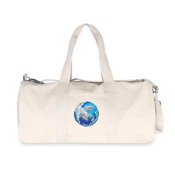Curious dolphins - Sonja Ariel von Staden - Recycled Canvas Sports Bag by Stanley/Stella - natural - Front