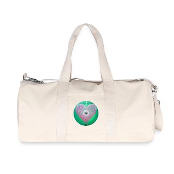 Herz der liebevollen Heilung Sonja Ariel vonStaden - Recycelte Canvas-Sporttasche von Stanley/Stella - Naturweiß - Vorne
