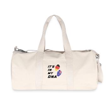 In meiner DNA Deutschland und Australia / Geschenk - Recycelte Canvas-Sporttasche von Stanley/Stella - Naturweiß - Vorne