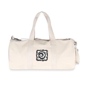 Motif abstrait en spirale sur fond vintage - Sac de sport en toile recyclée Stanley/Stella - blanc naturel - Devant