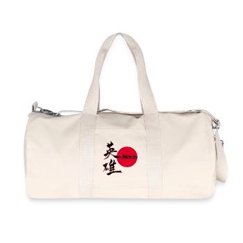 The word hero in Japanese - Recycled Canvas Sports Bag by Stanley/Stella - natural - Front