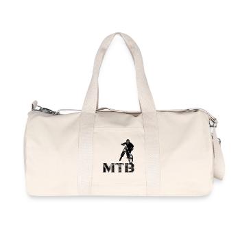 MTB mountain biking gift - Recycled Canvas Sports Bag by Stanley/Stella - natural - Front