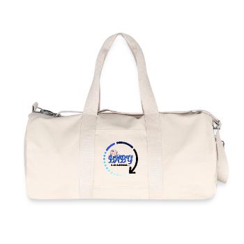 Baby pregnant birth pregnancy baby bump - Recycled Canvas Sports Bag by Stanley/Stella - natural - Front