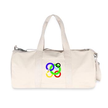 Design colored rings - Recycled Canvas Sports Bag by Stanley/Stella - natural - Front