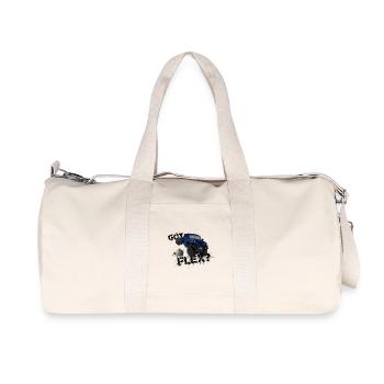 - C’EST UN VRAI 1ER. - OFFROADER Crawler - Bleu - Sac de sport en toile recyclée Stanley/Stella - blanc naturel - Devant